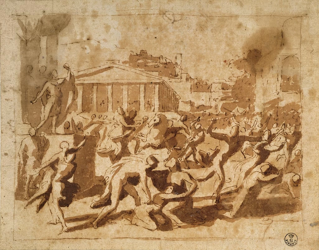 Il ratto delle Sabine - Gabinetto dei Disegni e Stampe, Galleria Degli Uffizi, Firenze